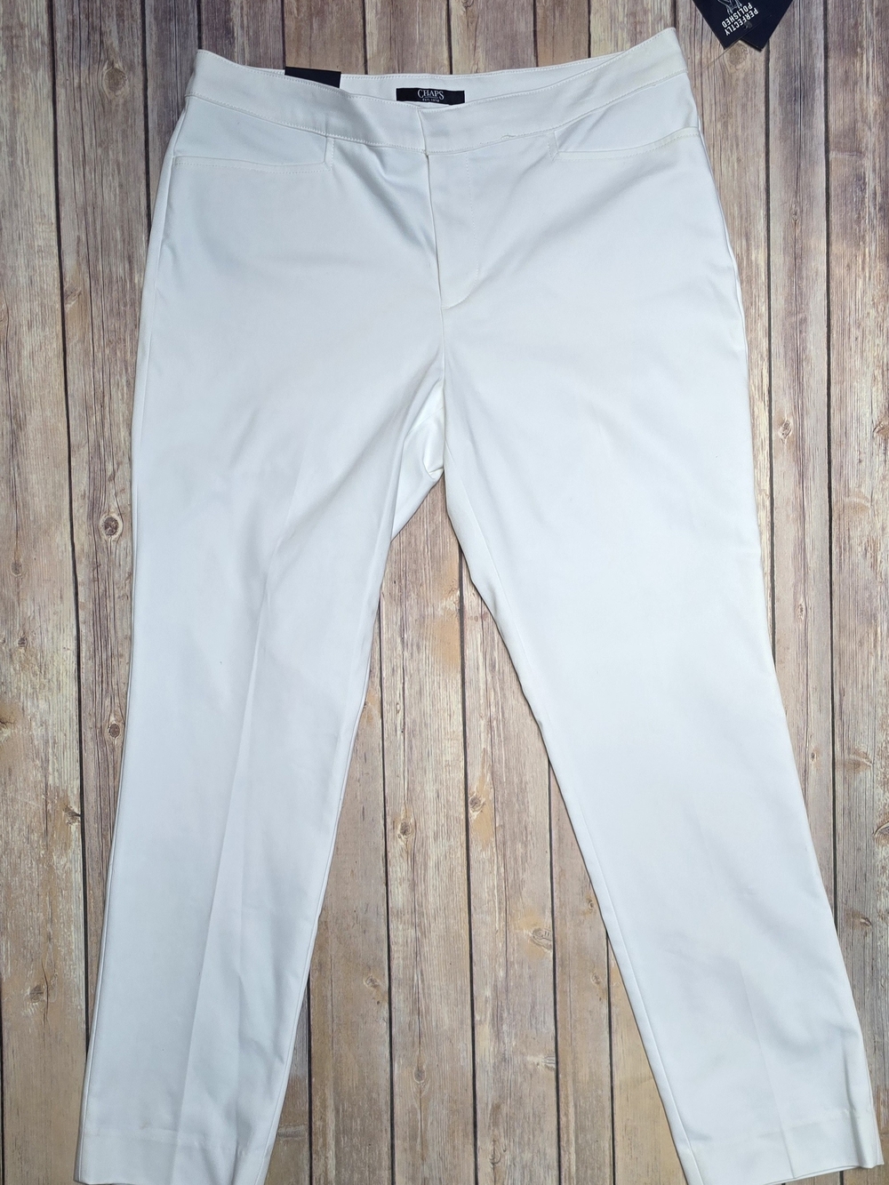 Chaps Women's White Stretch Dress Pants